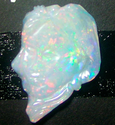 Carved Solid Opal Crystal 17x24mm;Lot: SC01.